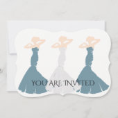 BRIDE CO Cornflower Blue Be My Bridesmaid Party Einladung (Vorderseite)