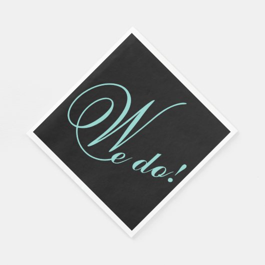 BRIDE & CO Das glückliche Paar, das wir Party mach Serviette (Ecke)