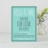Bride Co Forever You & Me Wedding Engagement Party (Stehend Vorderseite)