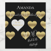 BRIDE & CO Girls sind nur mein Party für Bridesmai Weinetikett (Einzelnes Label)