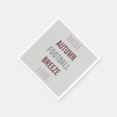 BRIDE & CO Herbstbriefe Herabsetzung des Liebe Dus Serviette (Ecke)