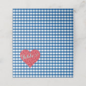 BRIDE & CO Kitsch Country Wedding Shower Party Platzkarte (Außenseite Aufgefaltet)