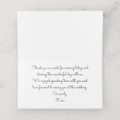 BRIDE & CO Kitsch Country Wedding Shower Party Platzkarte (Innenseite Aufgefaltet)