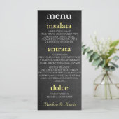 BRIDE & CO PARTY MENÜKARTE (Stehend Vorderseite)