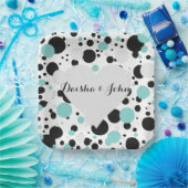 BRIDE & CO Silver Heart Polka Dot Party Teller (Party)