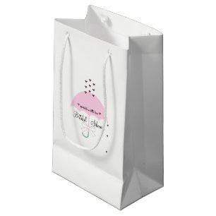 BRIDE & CO Sprinkle Liebe Rosa und Weiß Dusche Par Kleine Geschenktüte