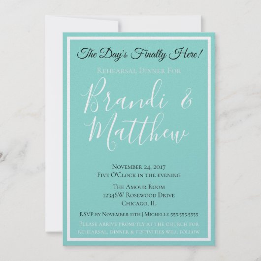 Bride & Co Wedding Suite Elegantes Probe Dinner (Vorderseite)