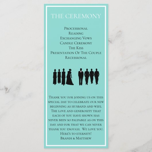 Bride & Co Wedding Suite Hochzeitssuite Programm (Rückseite)