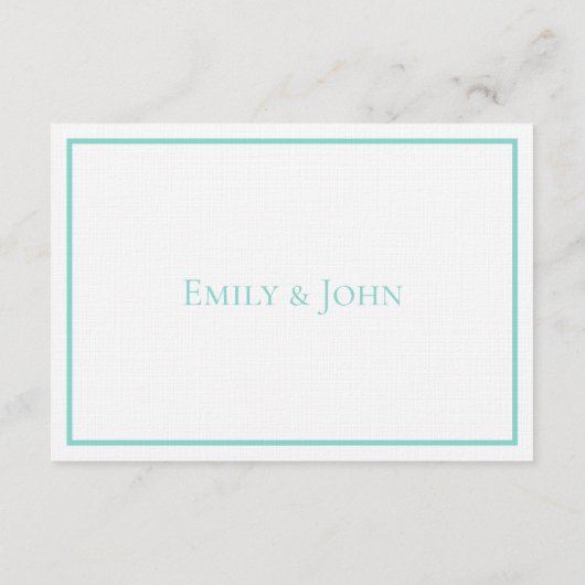 Bride Co Wedding Suite White Traditioneller Empfan Begleitkarte (Rückseite)