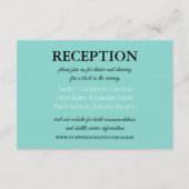 Bride Co Wedding Suite White Traditioneller Empfan Begleitkarte (Vorderseite)