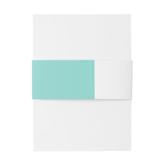 BRIDE & Co You & Me Aquamarin Blue Wedding Suite Einladungsbanderole (Rückseitenbeispiel)