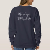 Bride Cool Hen Do Junggeselinnen-Abschied Design Sweatshirt (Rückseite)