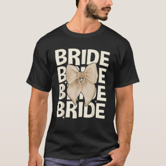 Bride Coquette Bow Bachelorette Brautparty Match T-Shirt