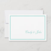 BRIDE Country Wedding Suite White Traditional RSVP Karte (Rückseite)