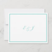 BRIDE Country Wedding Suite White Traditional Save The Date (Rückseite)