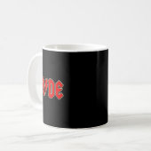 Bride Crew Rock Roll Gothic Halloween-Party Gesche Kaffeetasse (Vorderseite Links)