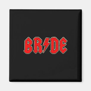 Bride Crew Rock Roll Gothic Halloween-Party Gesche Magnet