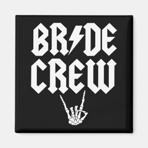 Bride Crew Rock'n'Roll Gothic Halloween Bacheloret Magnet