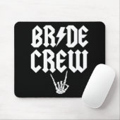 Bride Crew Rock'n'Roll Gothic Halloween Bacheloret Mousepad (Mit Mouse)
