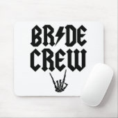 Bride Crew Rock'n'Roll Skeleton Hand Halloween Bac Mousepad (Mit Mouse)