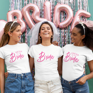 Bride Custom Text T-Shirt
