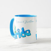 Bride Cute Personalized Wedding Tasse (Vorderseite Links)
