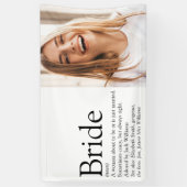 Bride Definition Foto Brautparty Hochzeit Banner (Vertikal)