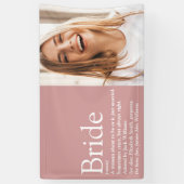 Bride Definition Foto Brautparty Hochzeit Banner (Vertikal)