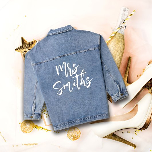 Bride Denim Jacket, individuelle Personalisierte M Jeansjacke