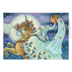 BRIDE DER SCHLAFHOLLOW UNICORN NOTE CARD Blank