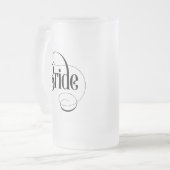 Bride (Design 2) Mattierte Tasse von Glasbäern (Vorderseite Links)