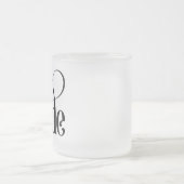Bride (Design 3) Mattierte Glass-Kaffee-Tasse Mattglastasse (Mittel)
