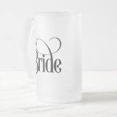Bride (Design 3) Mattierte Tasse von Glasbäern (Vorderseite Links)