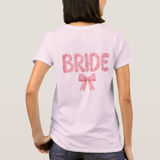 Bride Design - Leo - Schleife- pink- Junggesellen T-Shirt