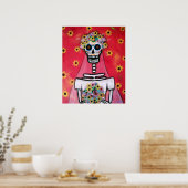 BRIDE DIA DE LOS MUERTOS POSTER (Küche)