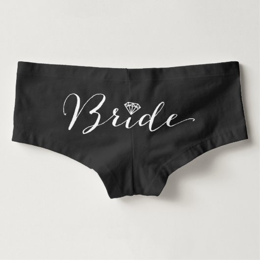 Bride Diamond Brautparty Chic Wedding Underwear Hotpants (Rückseite)