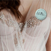 Bride Diamond Classic Script Wedding Brautparty Button