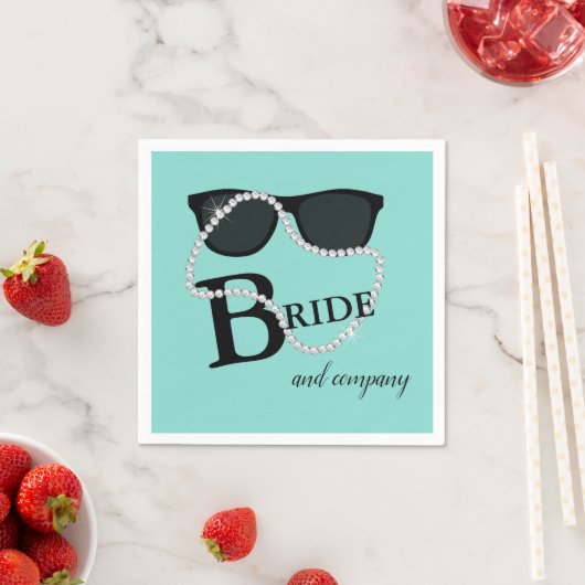 BRIDE Diamond Glam & Bling Tiara Party Dusche Serviette (Beispiel)