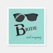 BRIDE Diamond Glam & Bling Tiara Party Dusche Serviette (Vorderseite)