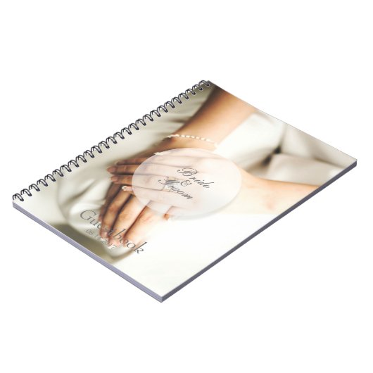 Bride Diamond Ring bearbeitbares Gästebuch Notizblock (Linke Seite)