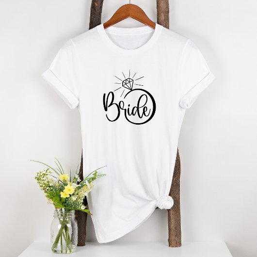 Bride Diamond Verlobt Fun Bridal T-Shirt