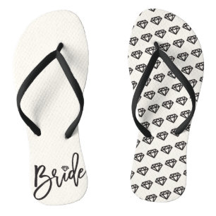 Bride Diamonds Brautparty Hochzeit Flip Flops Badesandalen