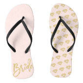 Bride Diamonds Brautparty Hochzeit Flip Flops Badesandalen (Fußbett)