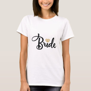 Bride Dimond Bling Wedding T - Shirt
