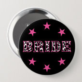 Bride Disco Cowgirl Junggeselinnen-Abschied Button (Vorne & Hinten)
