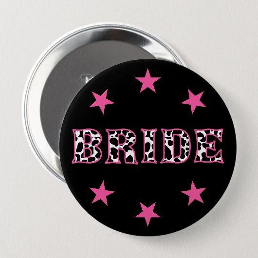 Bride Disco Cowgirl Junggeselinnen-Abschied Button (Vorne & Hinten)