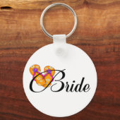 Bride Dreh Flop Orange Schlüsselanhänger (Vorderseite)