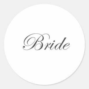 Bride Edwardian AH2010 Runder Aufkleber