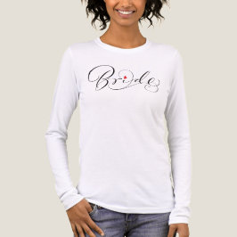 Bride Elegant Calligraphy Script Handlettering Tri-Blend Shirt
