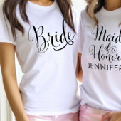 Bride Elegant Personalisierte Hochzeit mit Black S Tri-Blend Shirt